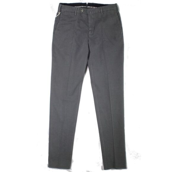 TORIN OPIFICIO Mens Gray Flat Front Regular Fit Cashmere Chino Pants 56